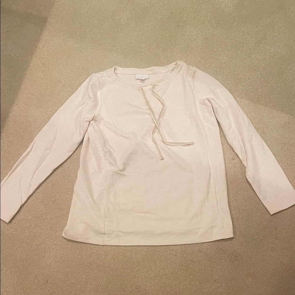 Women's Cream Long Sleeve Top